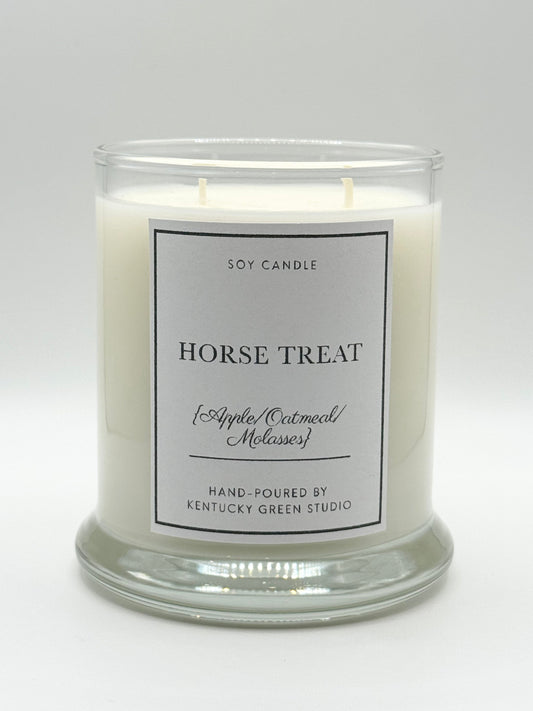 Horse Treat Soy Wax Candle Kentucky Green Studio