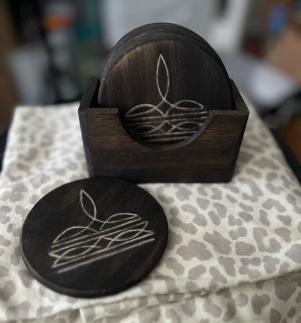 Wood Coasters - Set of 6 Cedar Hill Country Market