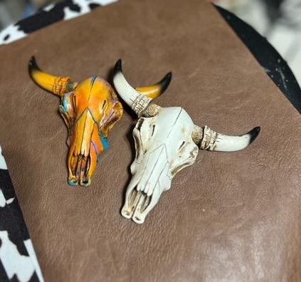 Mini Bull Skull Wall Hangers - 5 Inch CedarHill Country Market