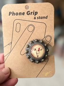 Western Bull Pop Socket Phone Grip Stands Cedar Hill Country Market