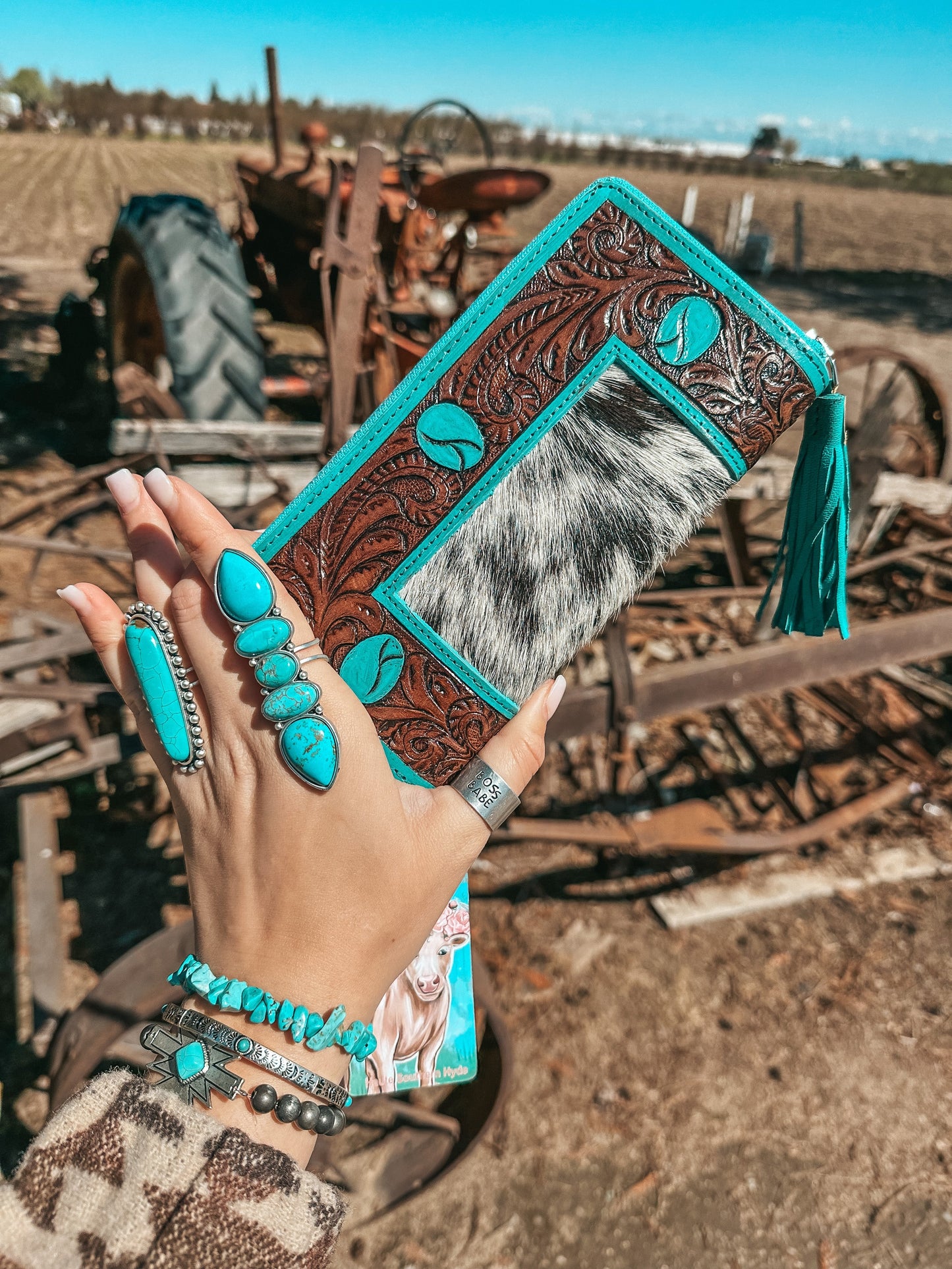 The Turquoise Dreams Wallet a Haute Southern Hyde by Beth Marie Exclusive Haute Southern Hyde