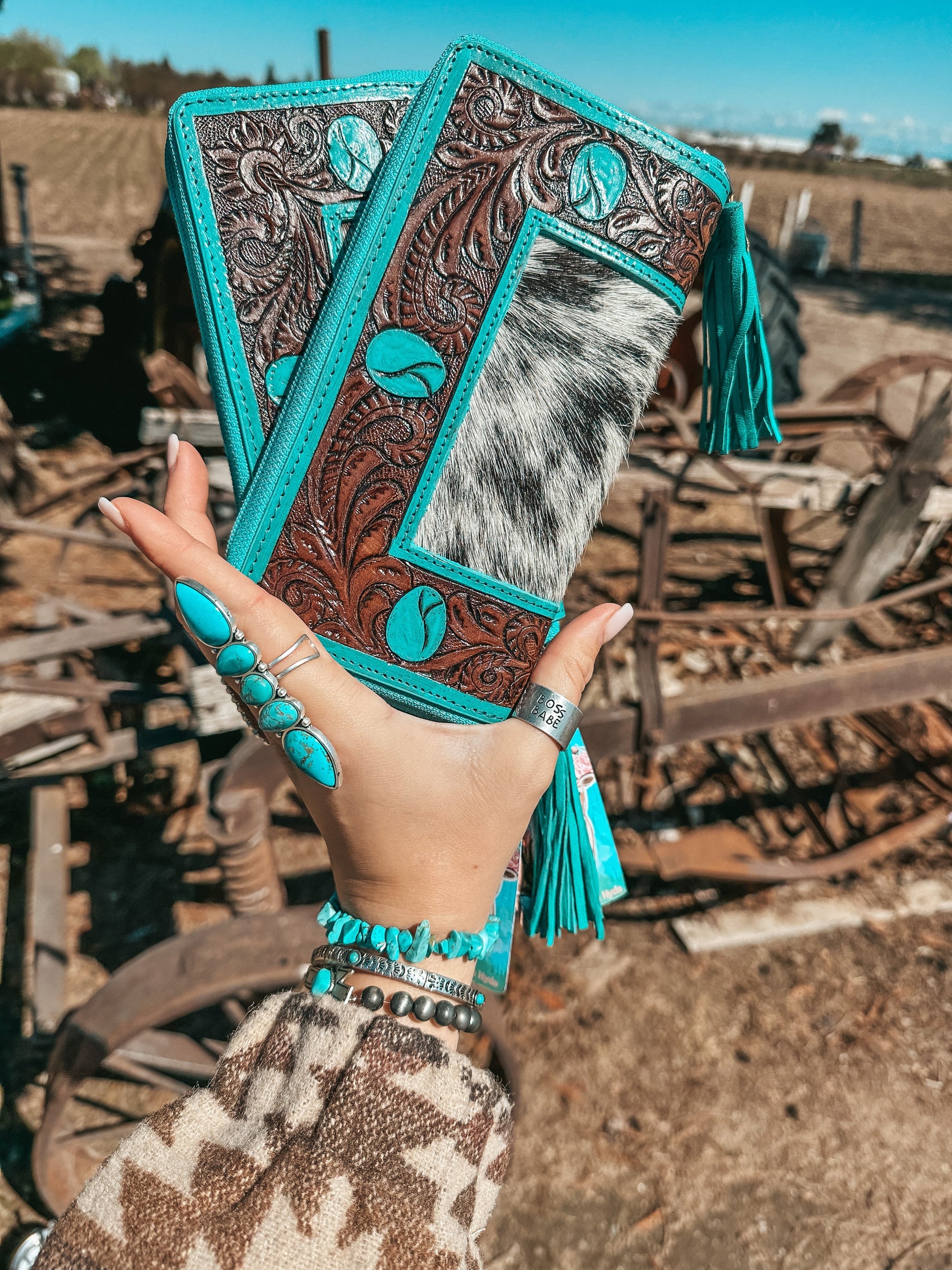 The Turquoise Dreams Wallet a Haute Southern Hyde by Beth Marie Exclusive Haute Southern Hyde