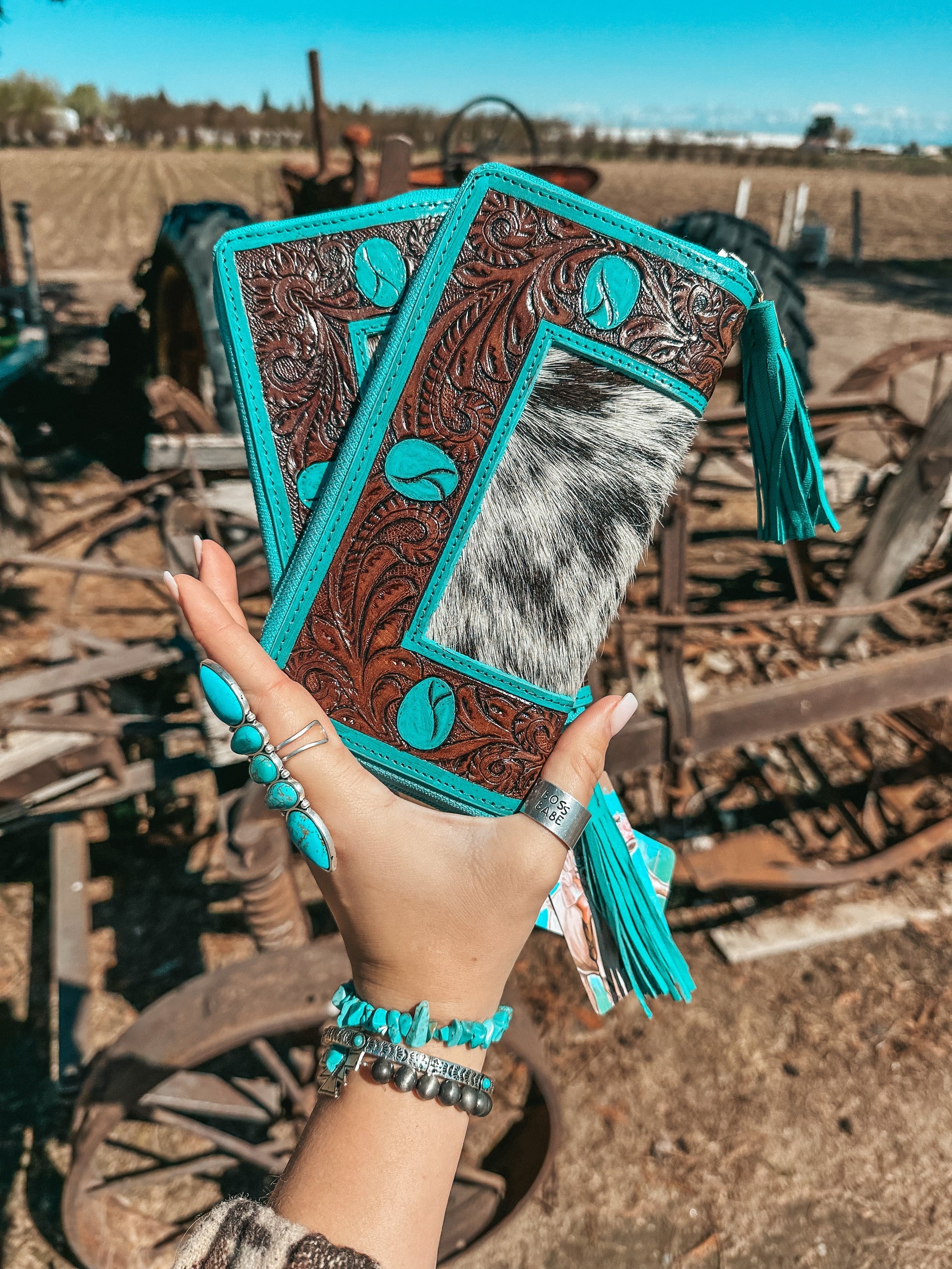 The Turquoise Dreams Wallet a Haute Southern Hyde by Beth Marie Exclusive Haute Southern Hyde