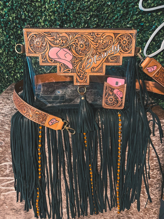 Howdy NFR Clear Bag a Haute Southern Hyde by Beth Marie Exclusive Haute Southern Hyde