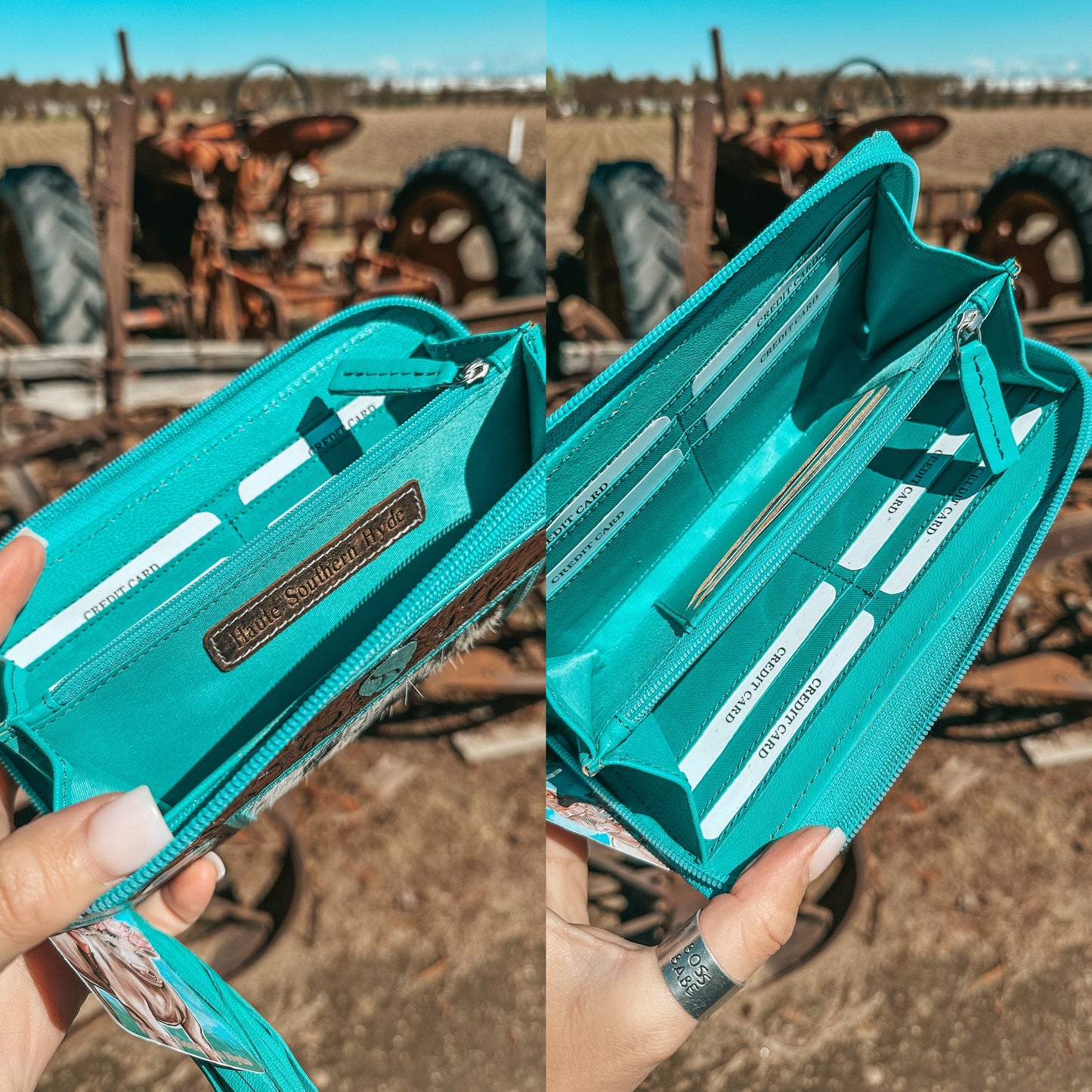 The Turquoise Dreams Wallet a Haute Southern Hyde by Beth Marie Exclusive Haute Southern Hyde