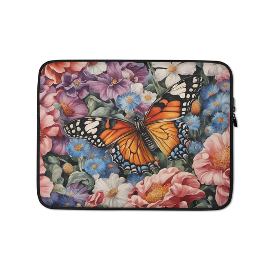Monarch Butterfly in the Meadow Laptop Sleeve CedarHill Country Market