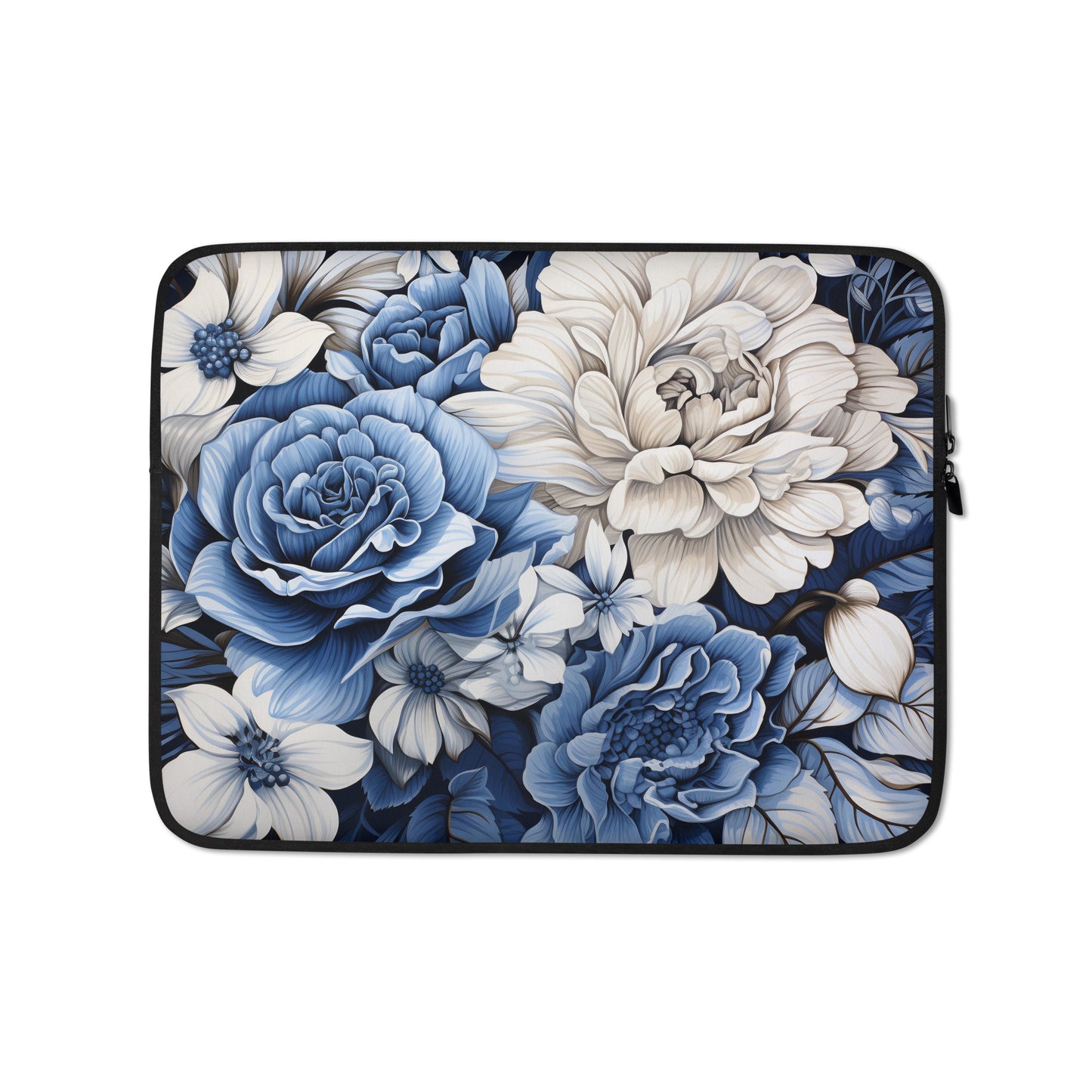 Royal Blue Roses in Bloom Laptop Sleeve CedarHill Country Market