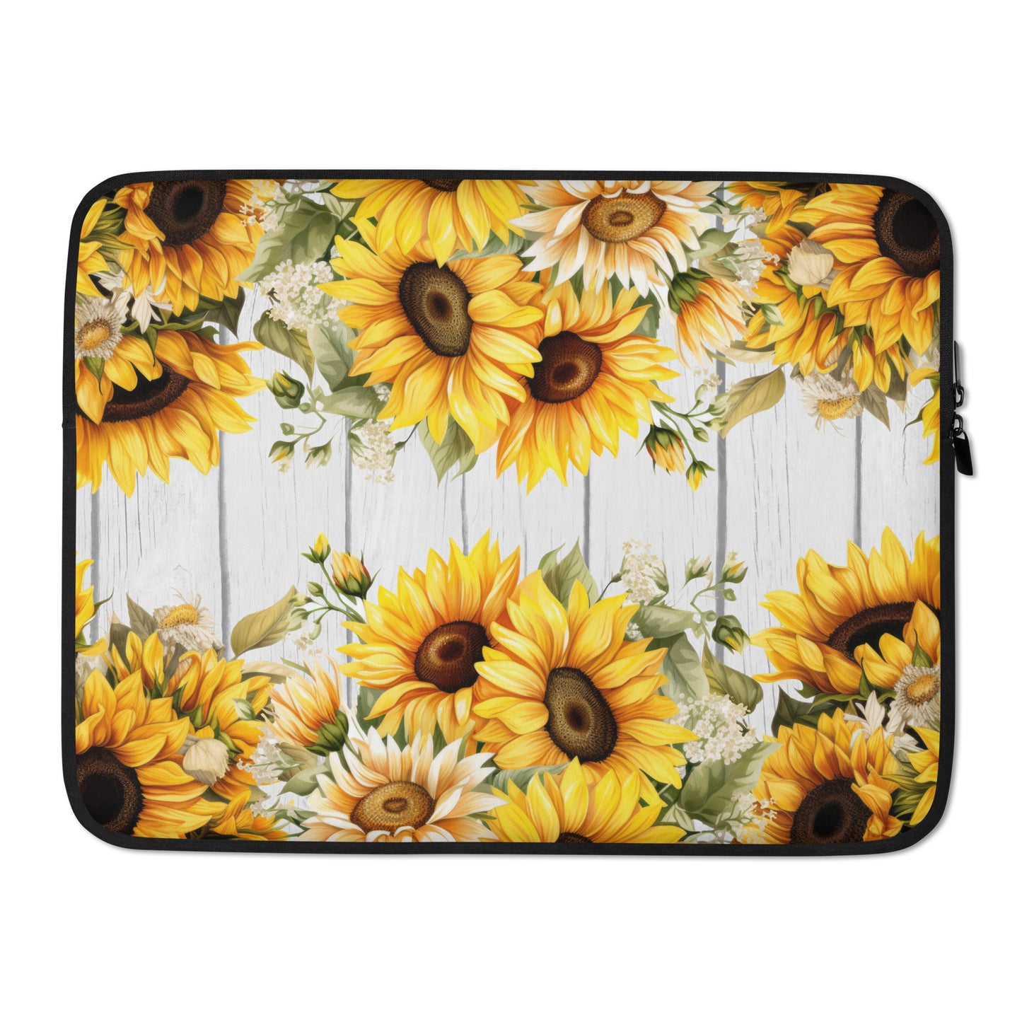 Sunflower Floral Themed Farmhouse Laptop Sleeve CedarHill Country Market