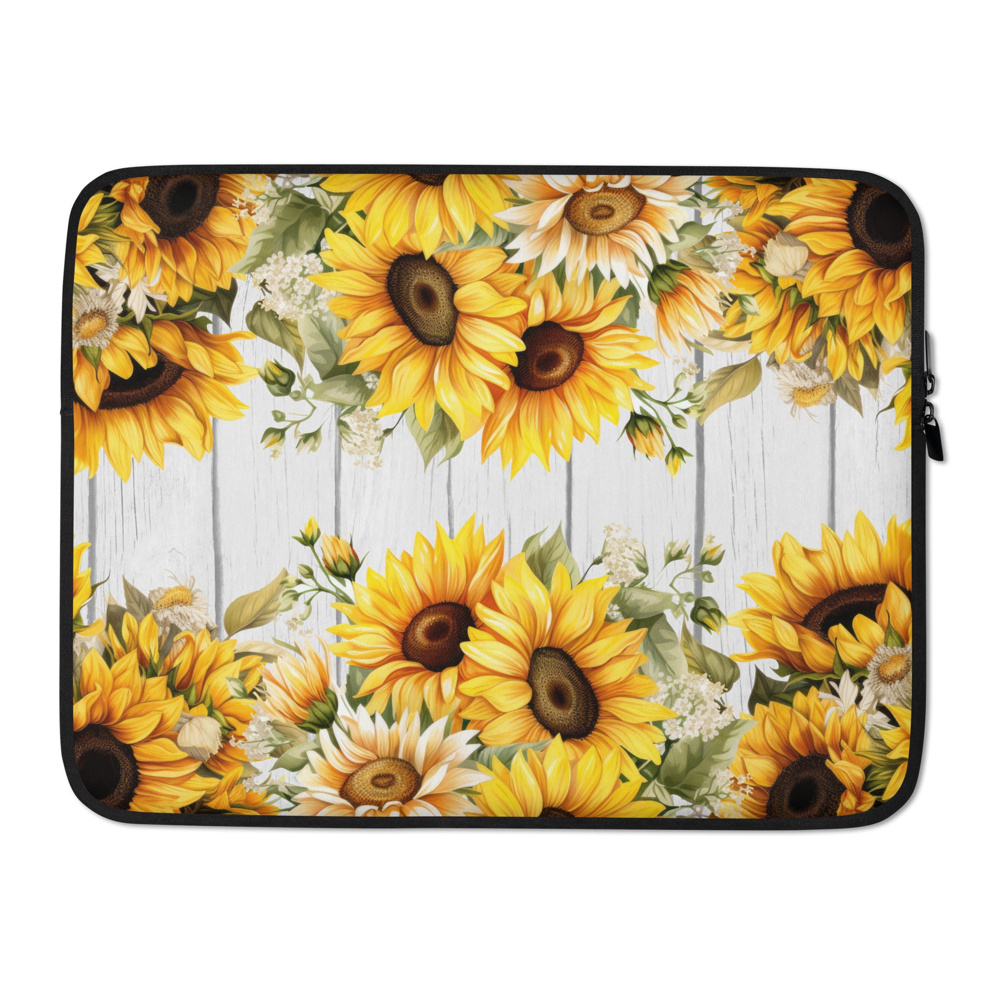 Sunflower Floral Themed Farmhouse Laptop Sleeve CedarHill Country Market