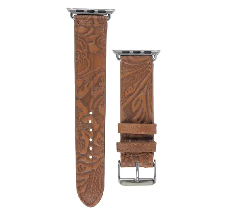 Association Leather Tooled Watch Apple Band by Myra CedarHill Country Market