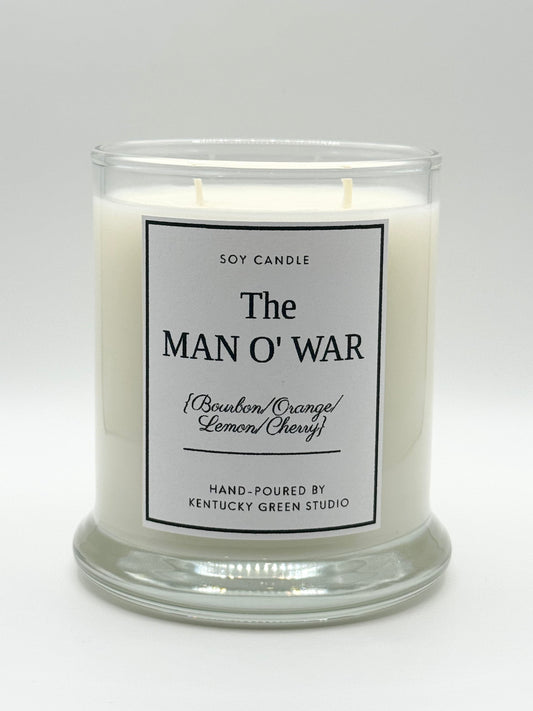 The Man O' War Soy Candle Kentucky Green Studio