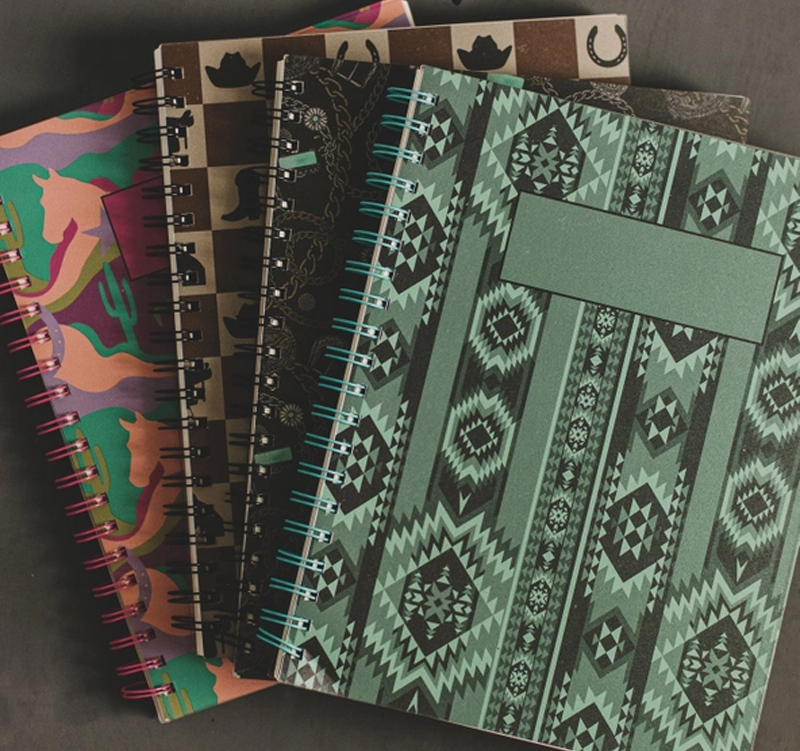 Western Style College Notebooks - Lined and Spiral Bound - Pack of 4 Cedar Hill Country Market