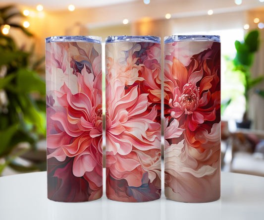 Full Bloom Peonies 20 oz. Stainless steel tumbler CedarHill Country Market