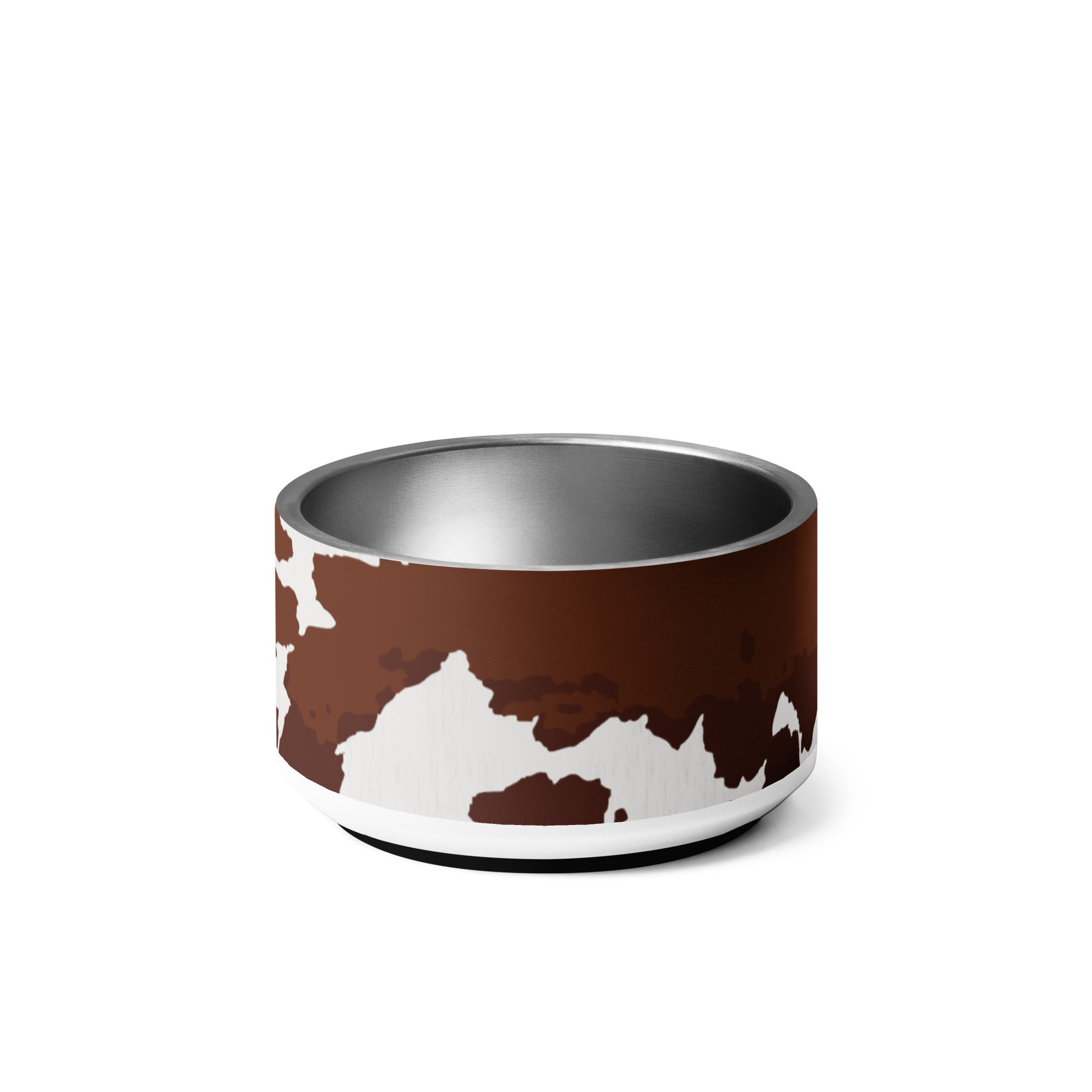 Cowhide Western Themed Printed Pet bowl CedarHill Country Market