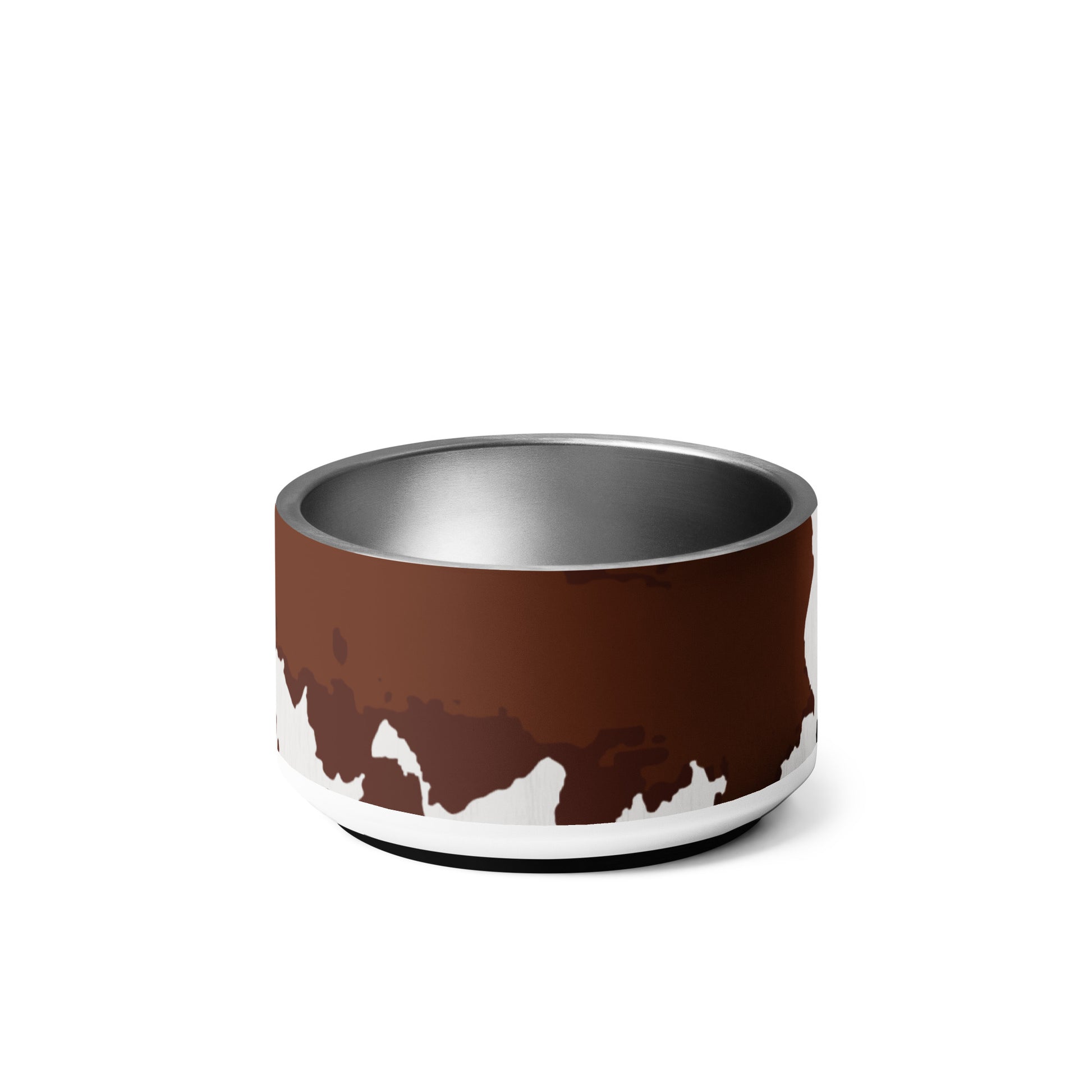 Cowhide Western Themed Printed Pet bowl CedarHill Country Market