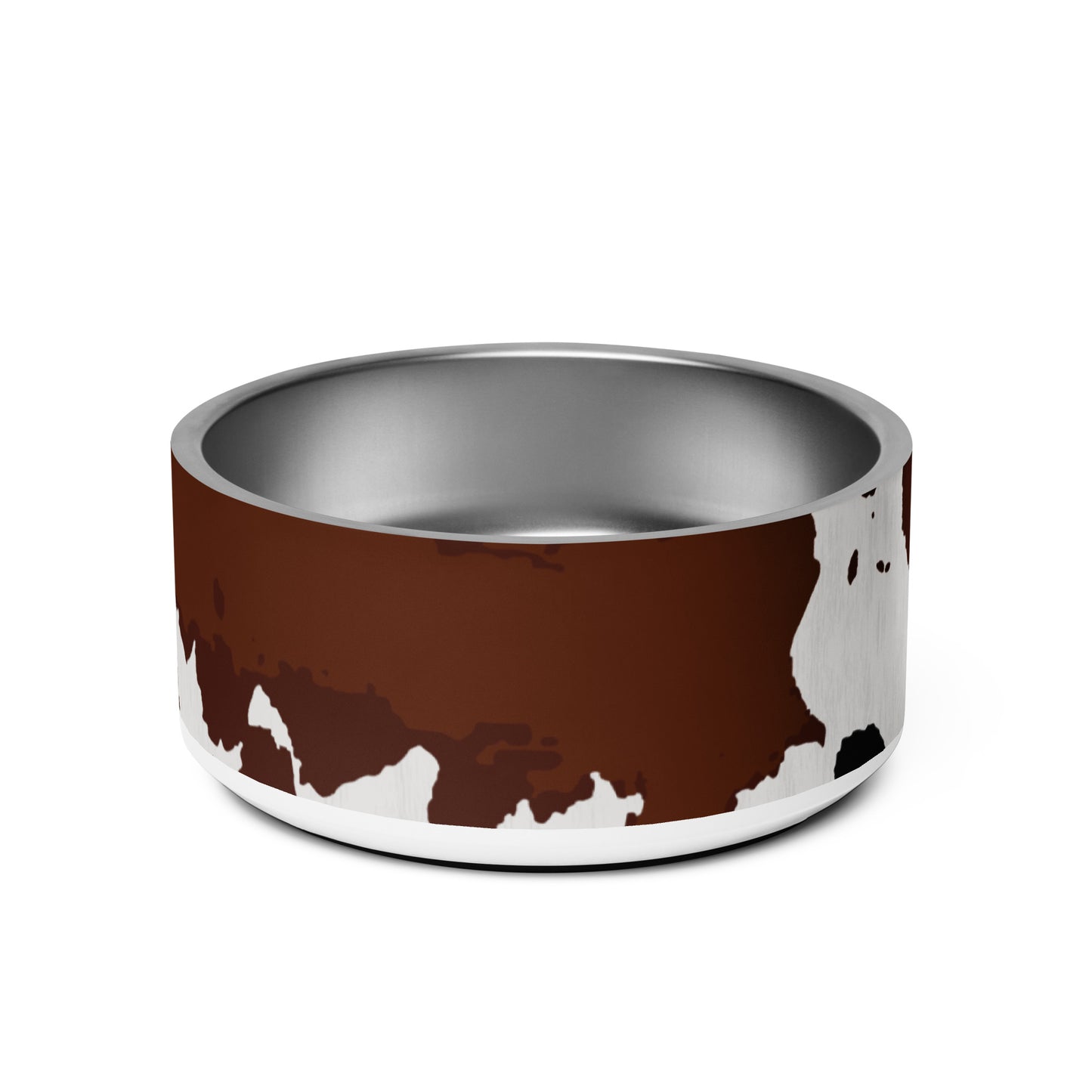 Cowhide Western Themed Printed Pet bowl CedarHill Country Market