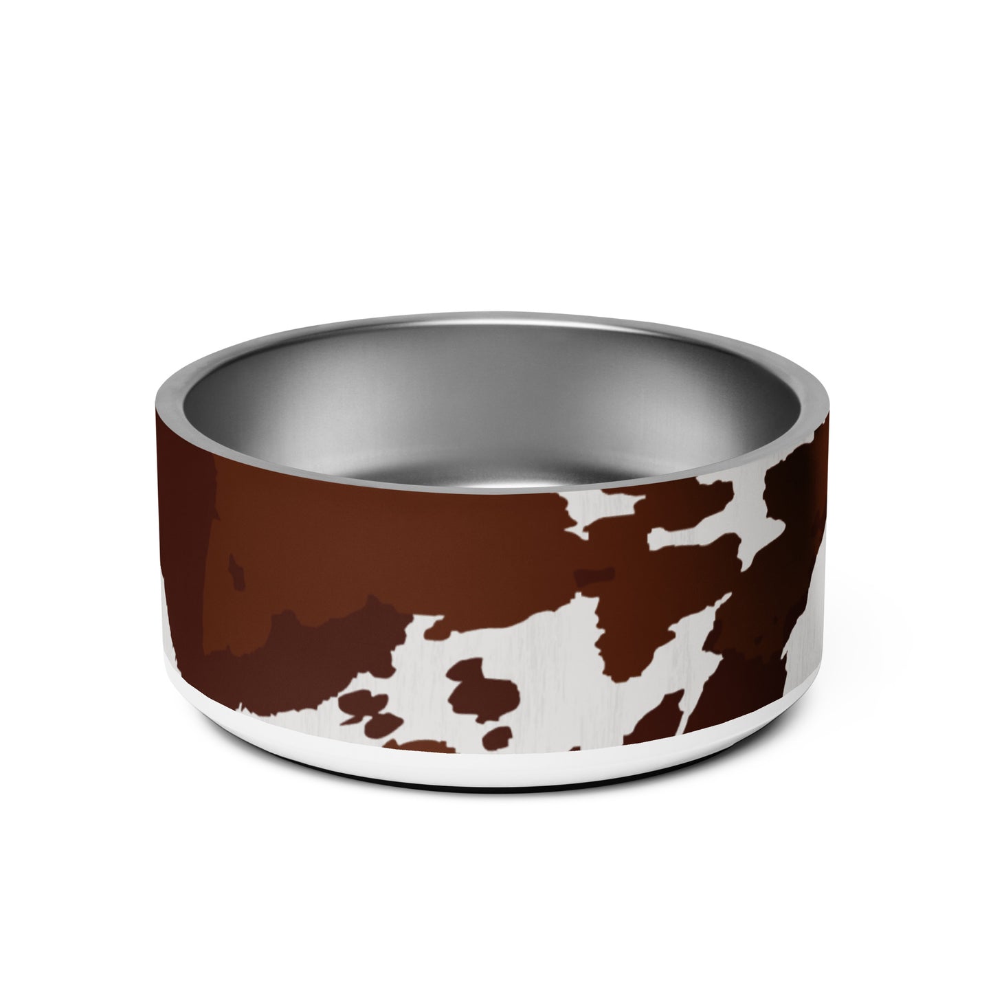 Cowhide Western Themed Printed Pet bowl CedarHill Country Market