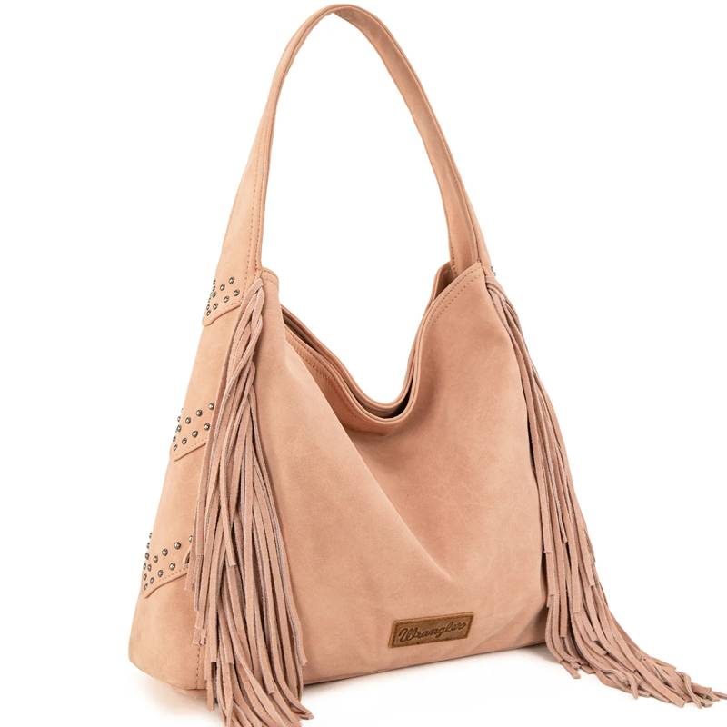 Fringe Studded Hobo Bag- Turquoise with Card Wallet No. 420 Cedar Hill Country Market