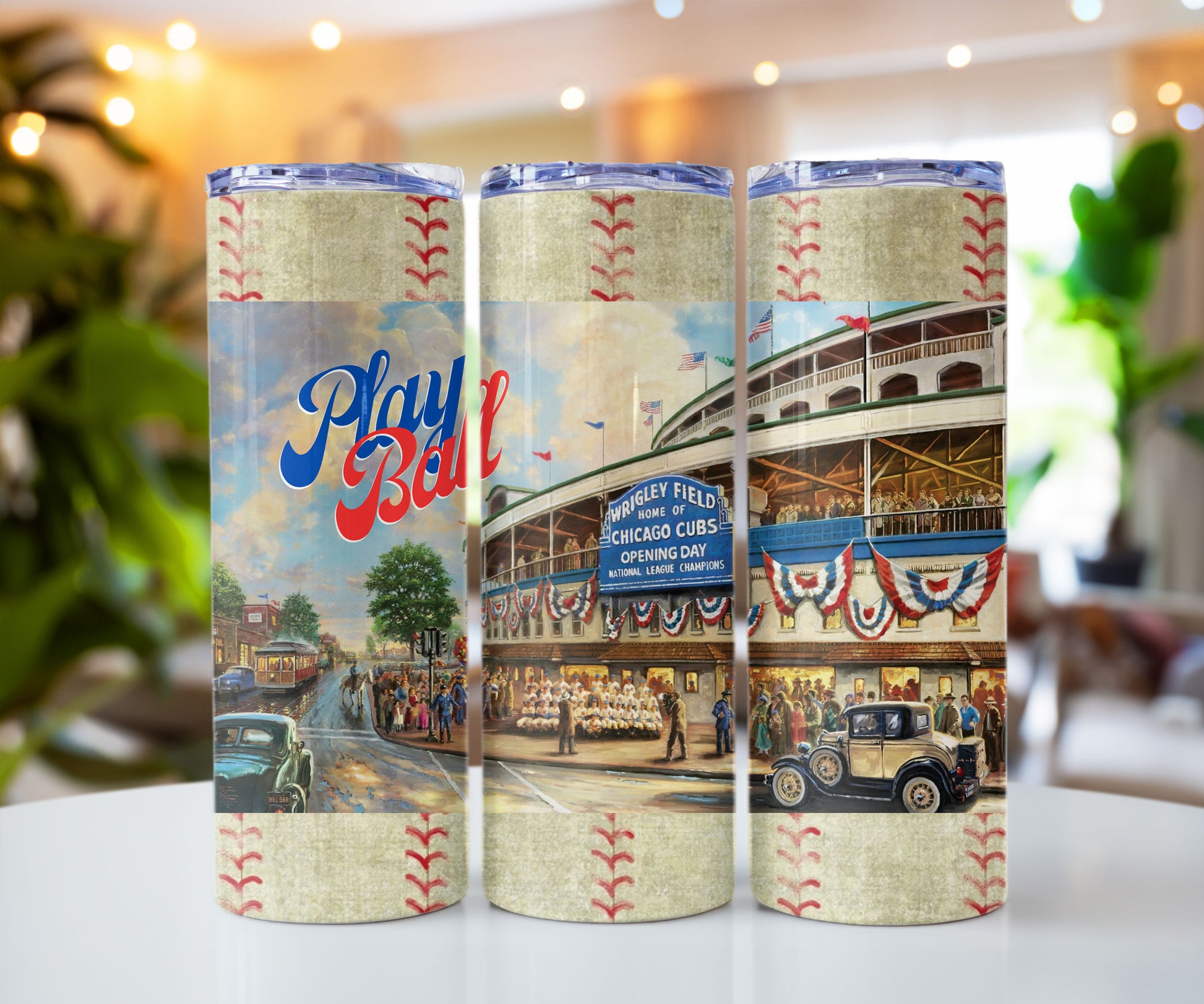 Wrigley Field Play Ball Stainless steel tumbler CedarHill Country Market