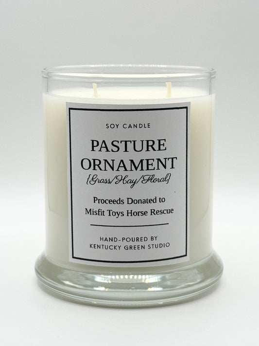 Pasture Ornament Soy Candle Kentucky Green Studio