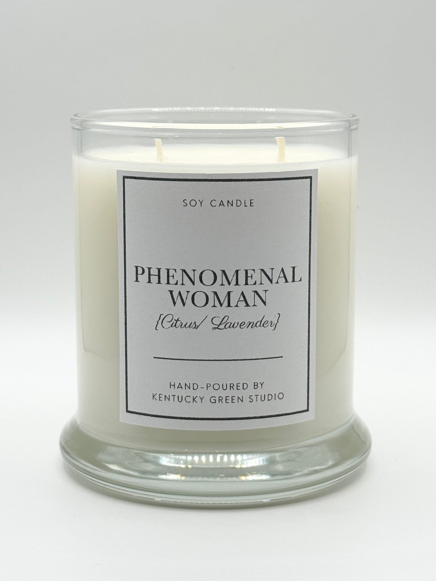 Phenomenal Woman Soy Candle Kentucky Green Studio