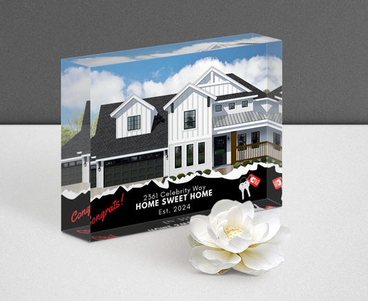 New Home Realtor Gift Glass Plaque Cedar Hill Country Market