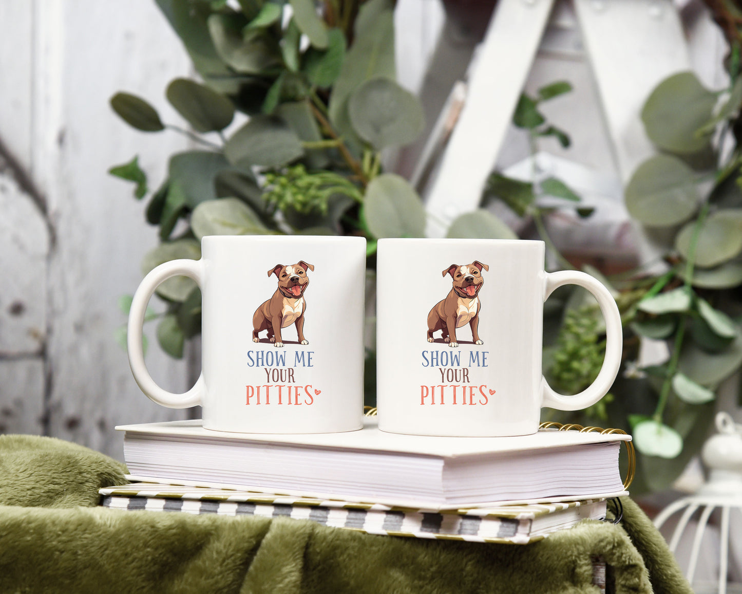 Show me your Pitties Dog 12oz Coffee Mug CedarHill Country Market