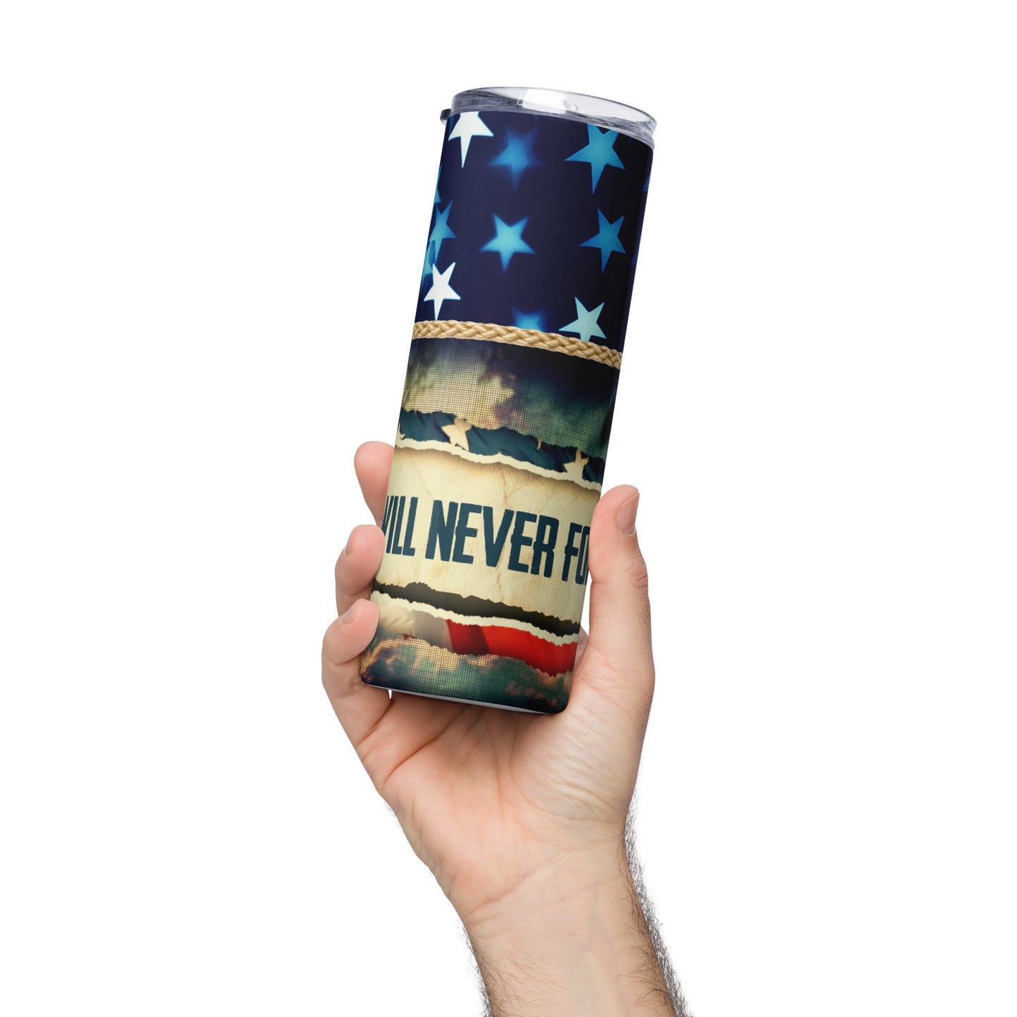 We will Never Forget our Veterans Stainless steel tumbler CedarHill Country Market