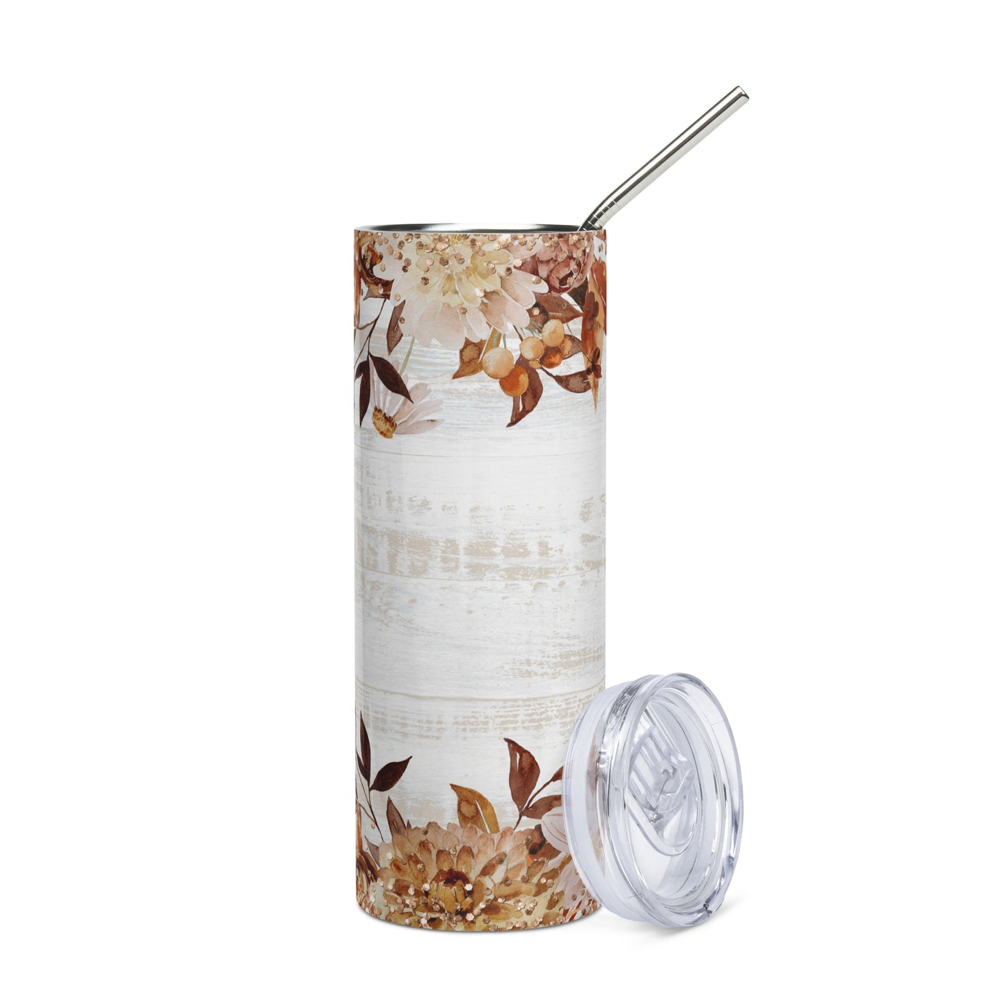 Autumns Breath Floral Stainless steel tumbler CedarHill Country Market