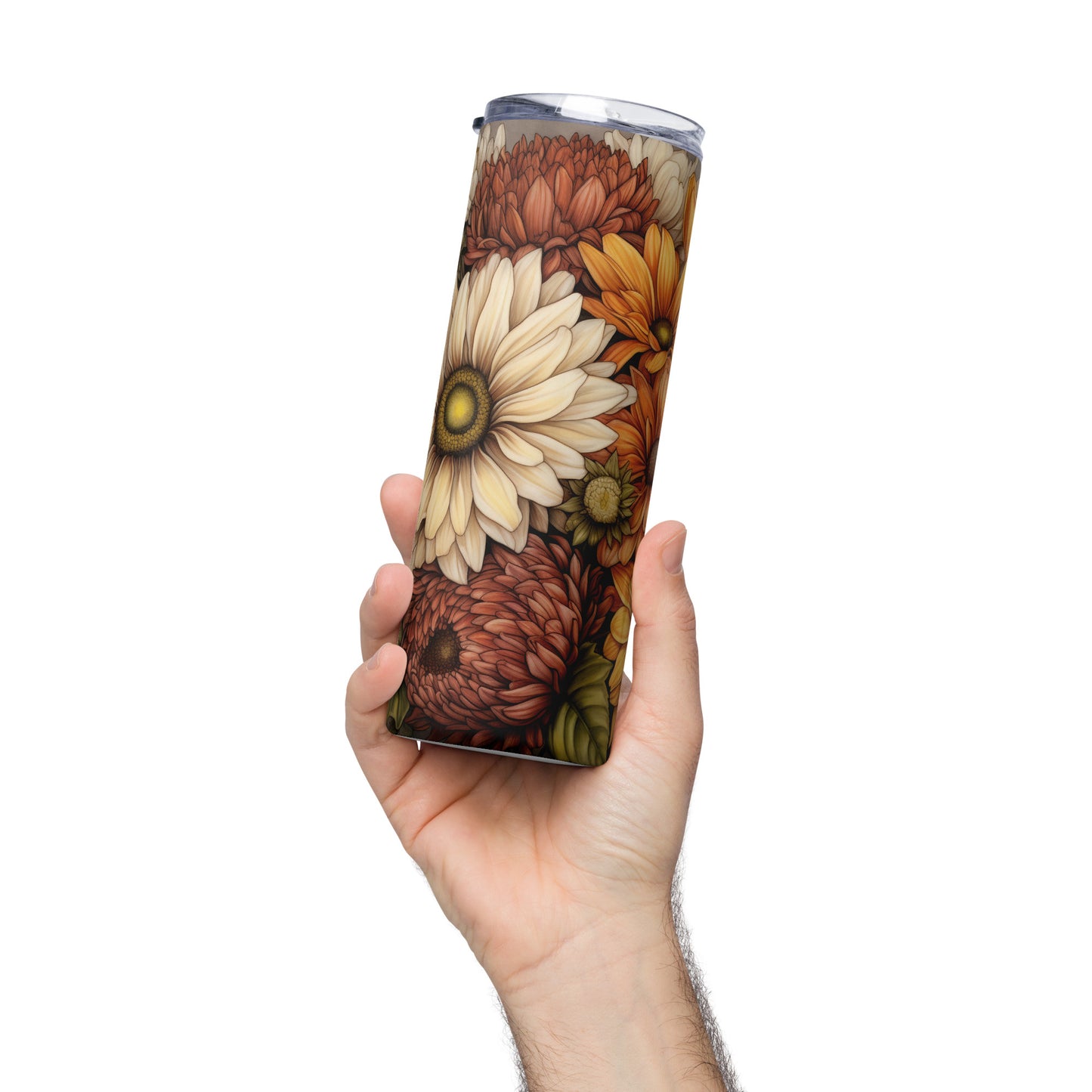 Fall Mums in Bloom Stainless steel tumbler CedarHill Country Market