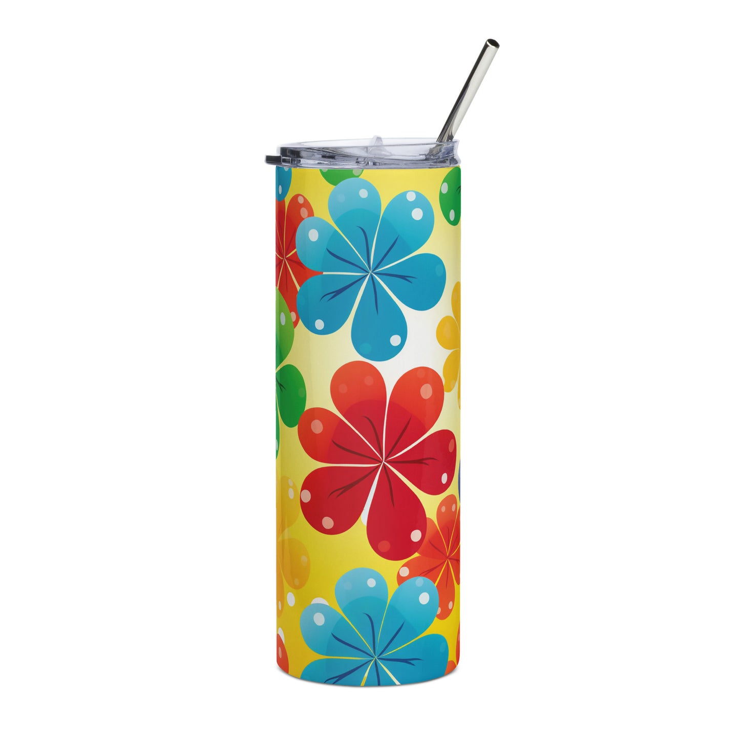 Pushing Up Colorful Daisey's Stainless steel tumbler CedarHill Country Market