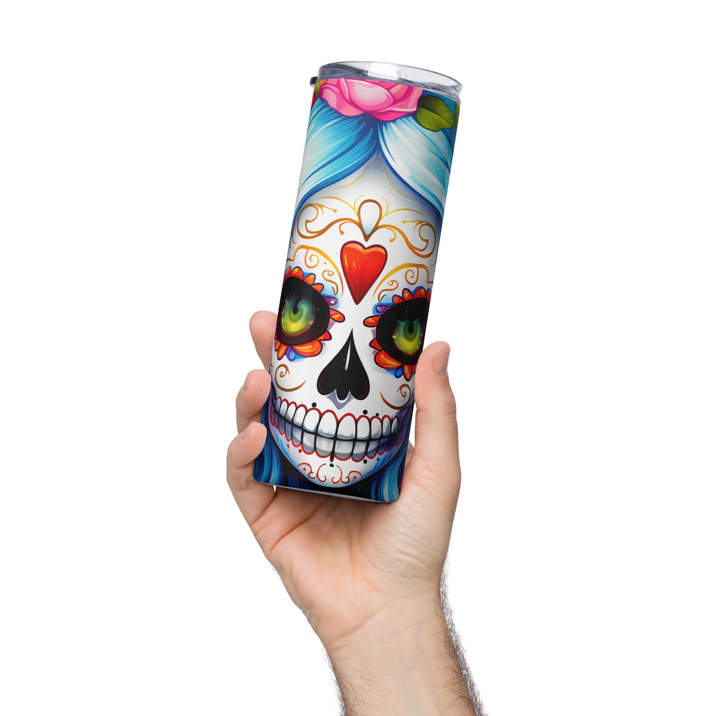 Day of the Dead Sugar Skull 01 Stainless steel tumbler CedarHill Country Market
