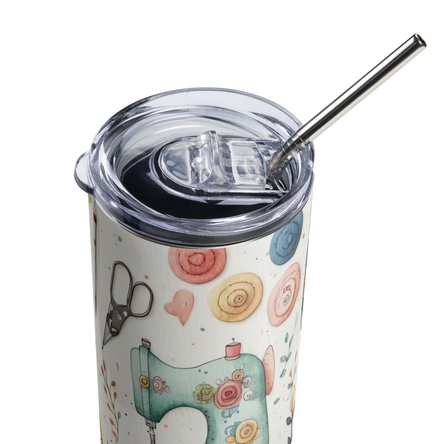 Sewing Life and Love of Sewing Stainless steel tumbler CedarHill Country Market