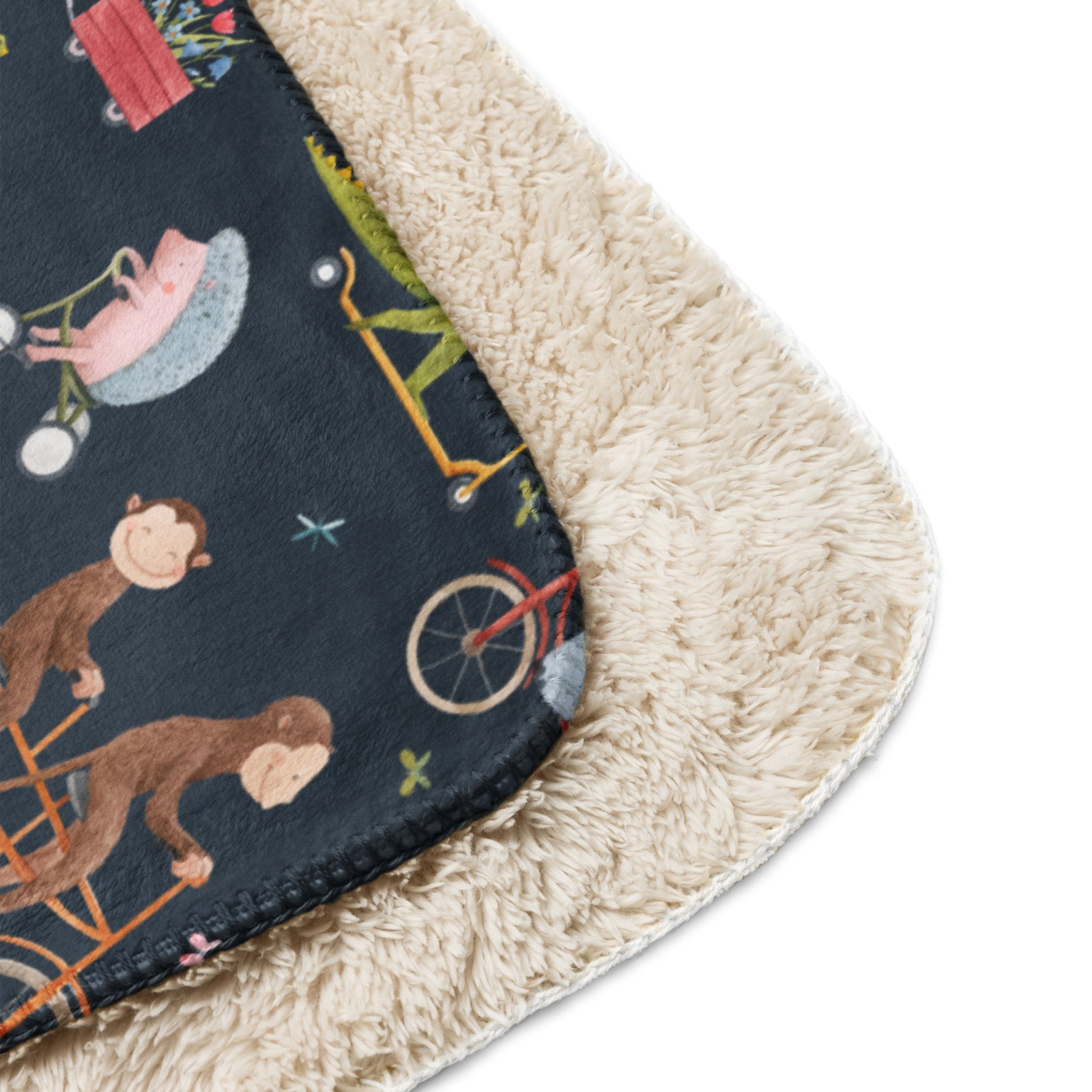 Circus Traffic Jam All Over Printed Sherpa Baby/Kids blanket CedarHill Country Market