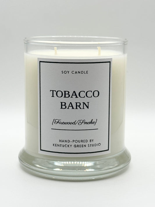 Tobacco Barn Soy Candle Kentucky Green Studio