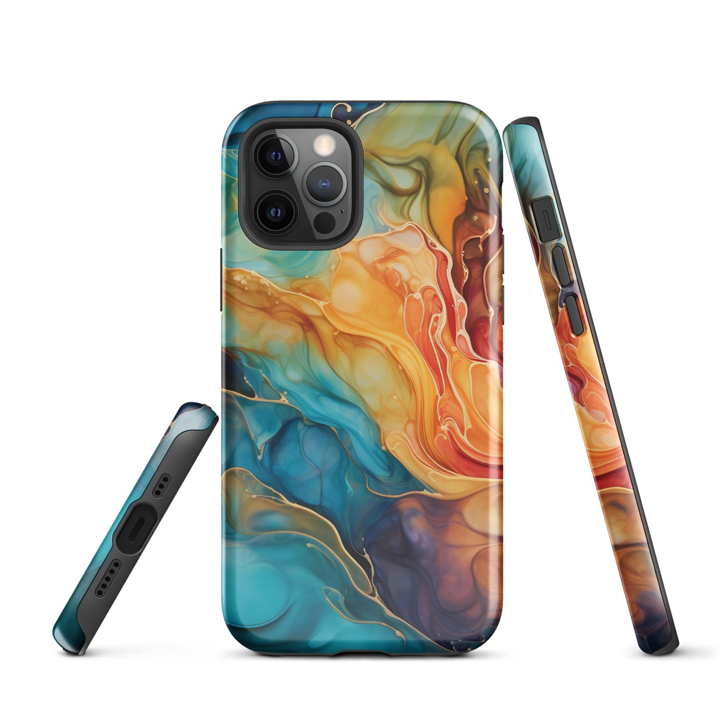 Turquoise Ink Explosion Tough Case for iPhone® CedarHill Country Market