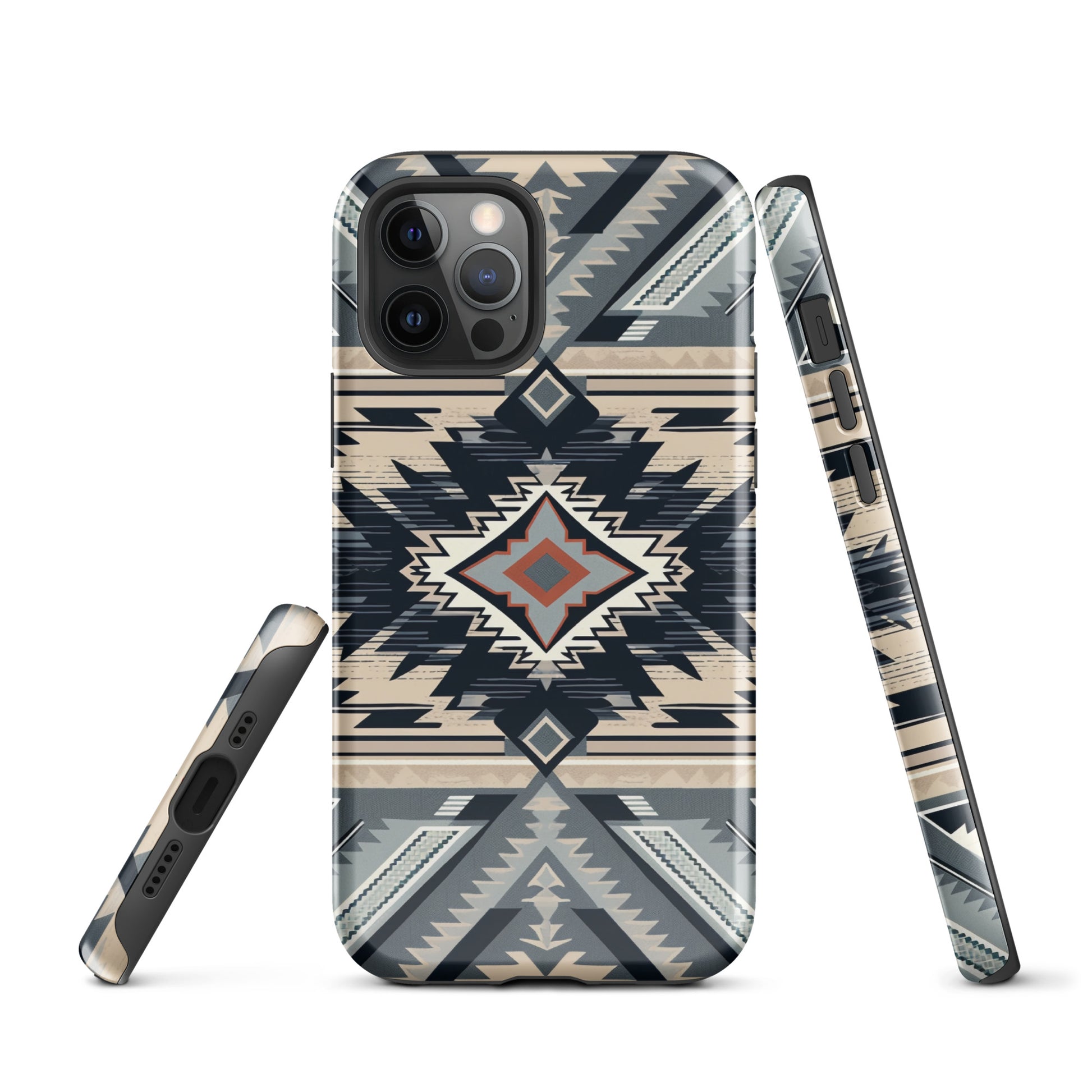 Aztec Navy and Tan Tough Case for iPhone® CedarHill Country Market