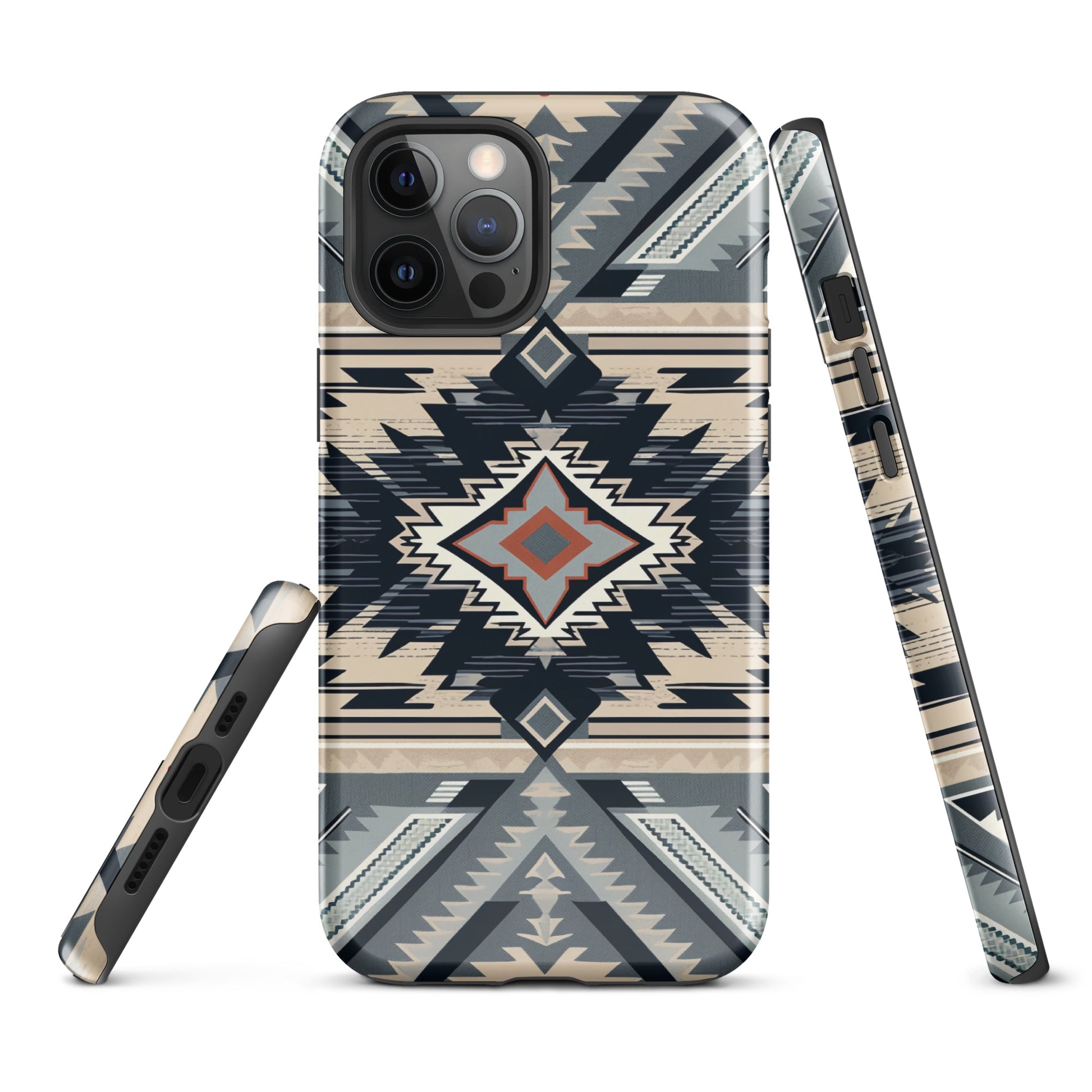 Aztec Navy and Tan Tough Case for iPhone® CedarHill Country Market