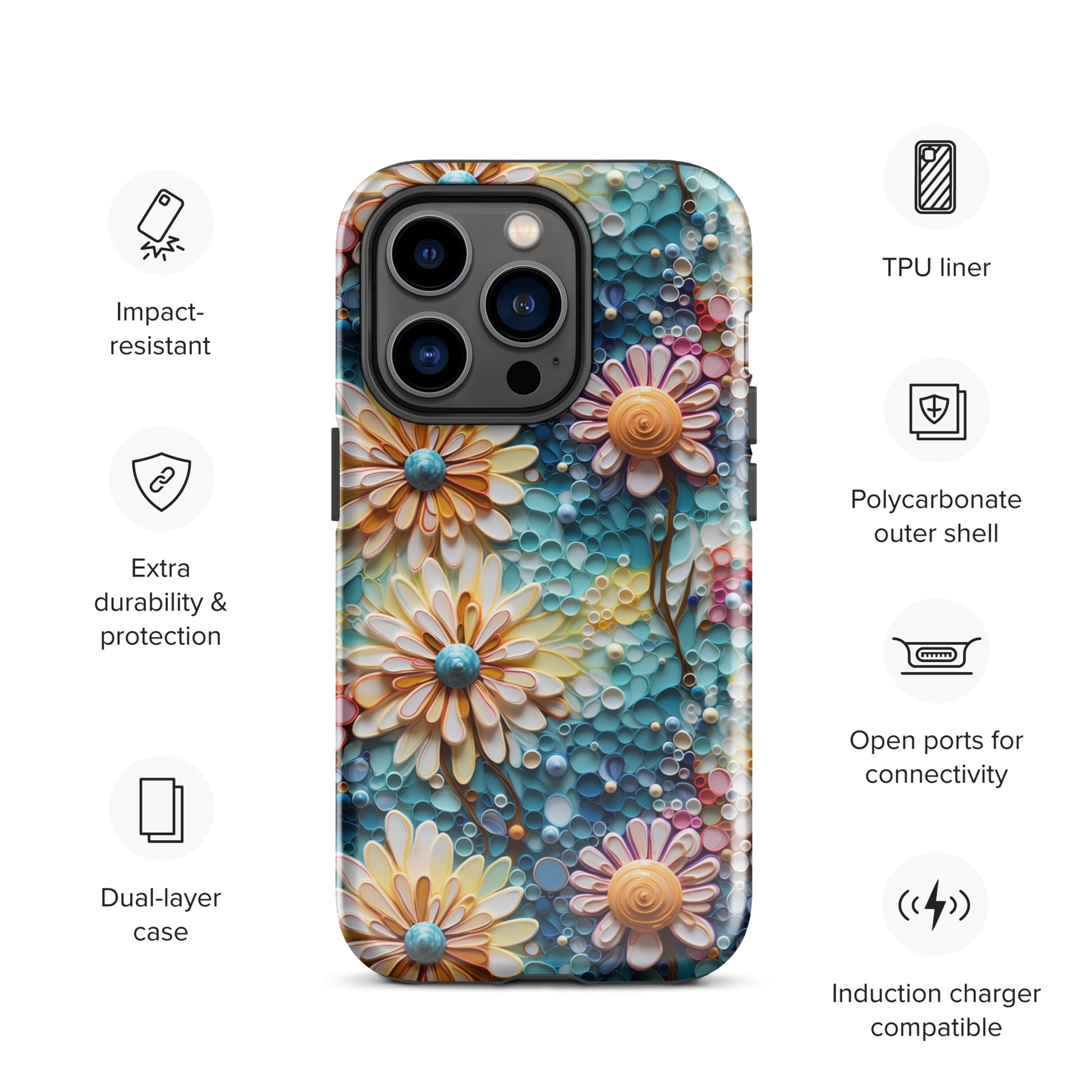 Floral Bliss Tough Case for iPhone® CedarHill Country Market