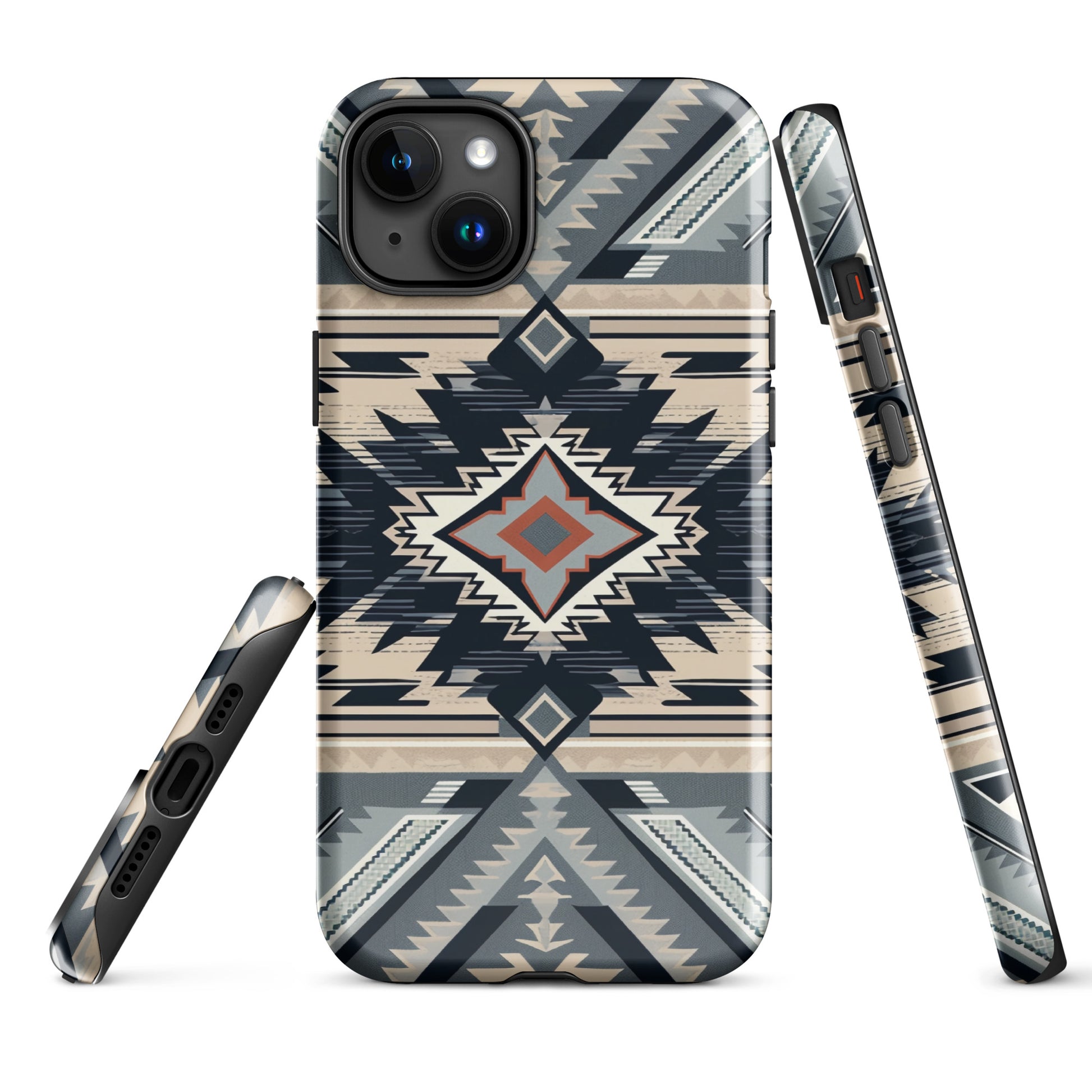 Aztec Navy and Tan Tough Case for iPhone® CedarHill Country Market