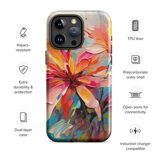 Floral Art Mixed Media themed Tough Case for iPhone® CedarHill Country Market