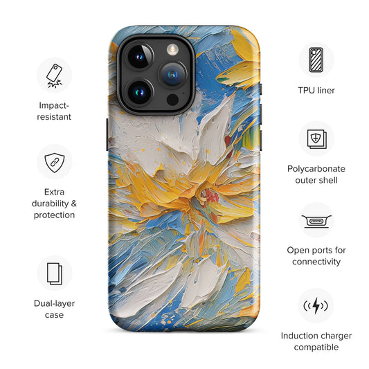 Blue and Yellow Artist Themed Tough Case for iPhone® CedarHill Country Market