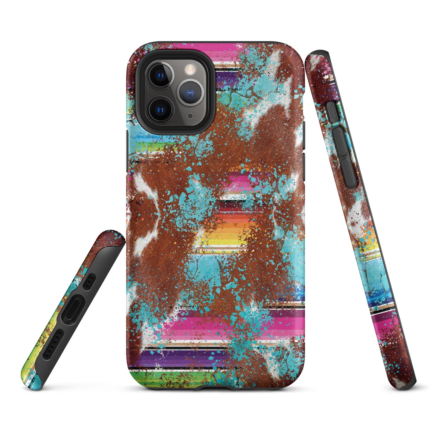 Cowhide and Aztec Western Themed Tough Case for iPhone®