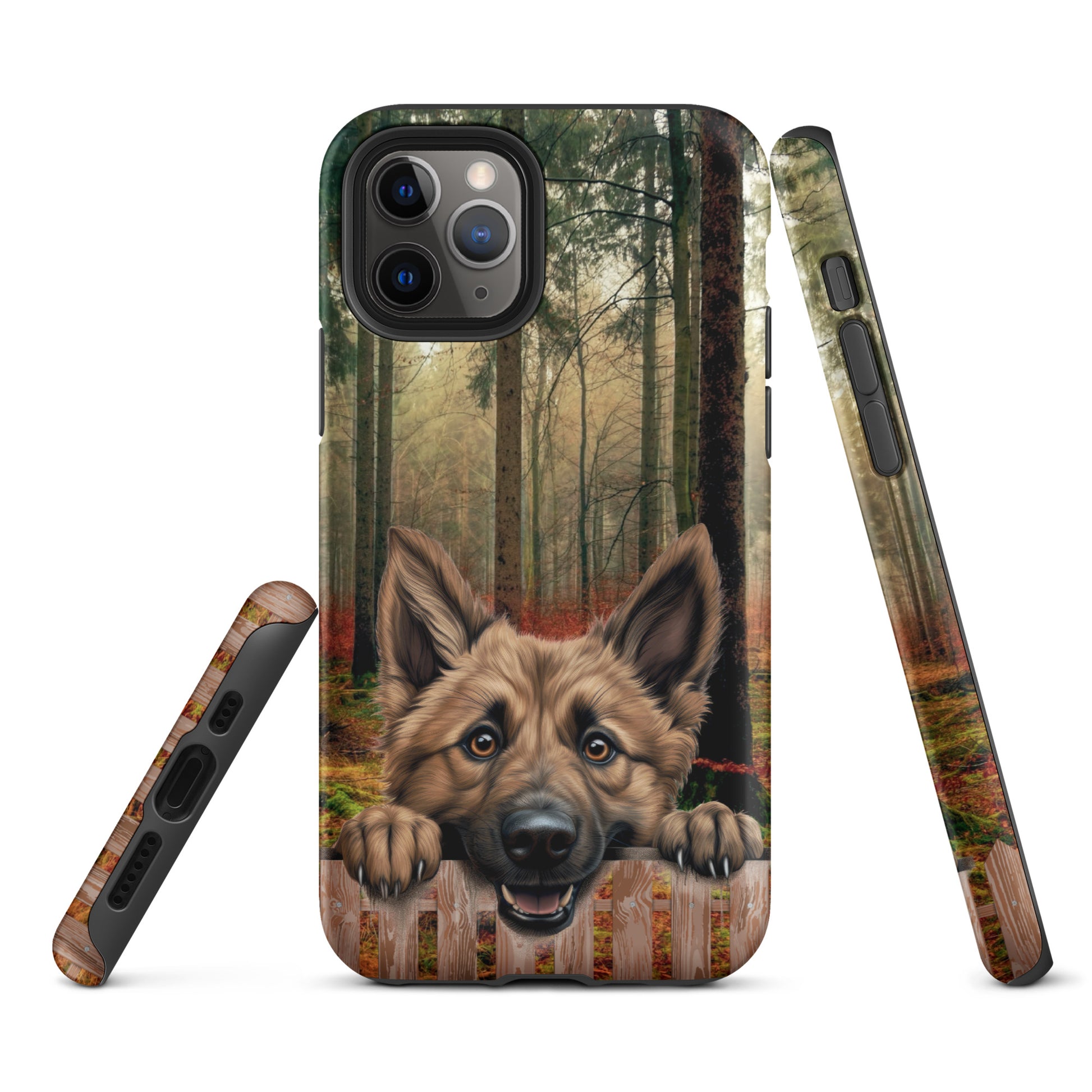 German Shepherd Dark Forest Tough Case for iPhone® CedarHill Country Market