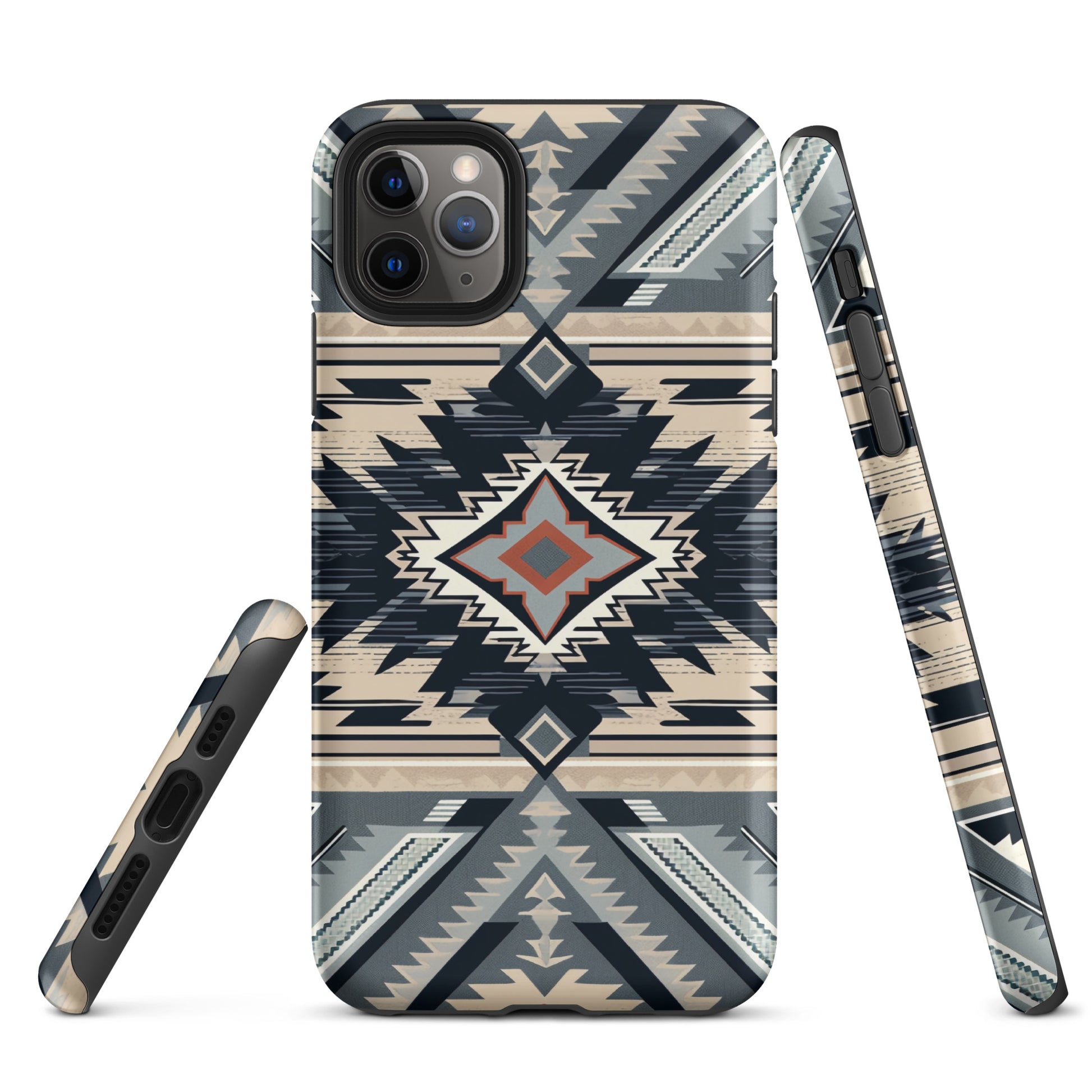 Aztec Navy and Tan Tough Case for iPhone® CedarHill Country Market