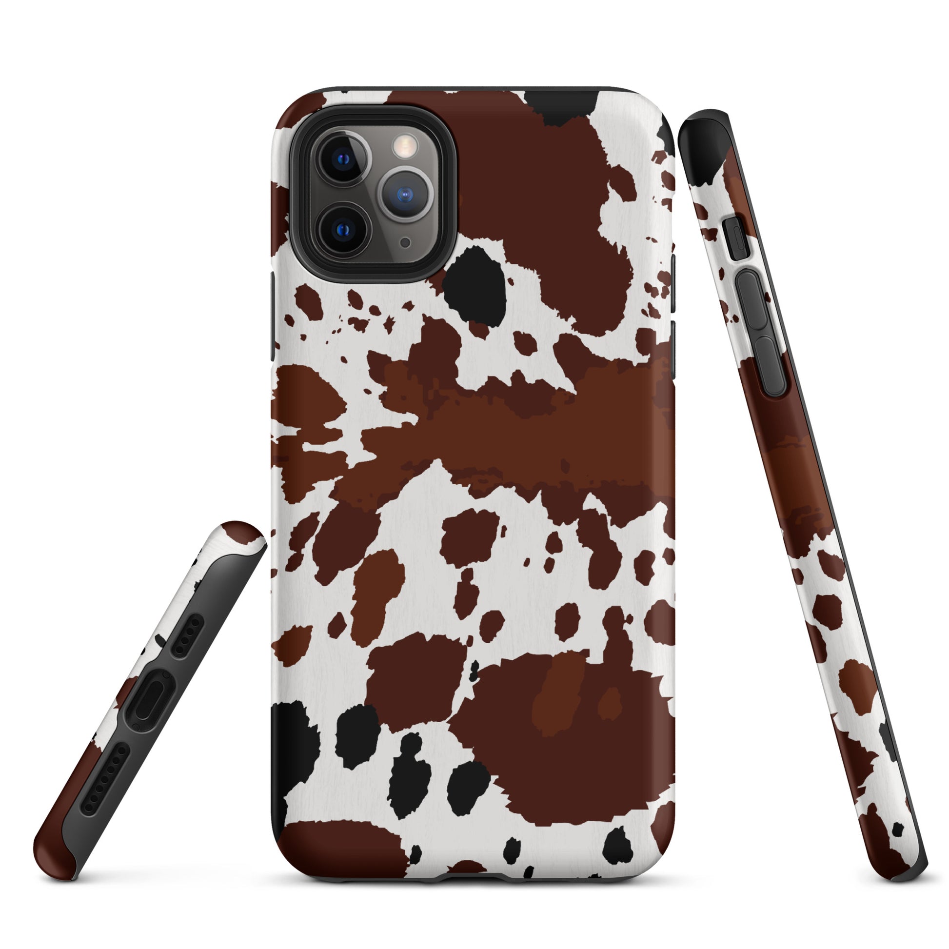 Brown Cow Hide Western Style Tough Case for iPhone® CedarHill Country Market