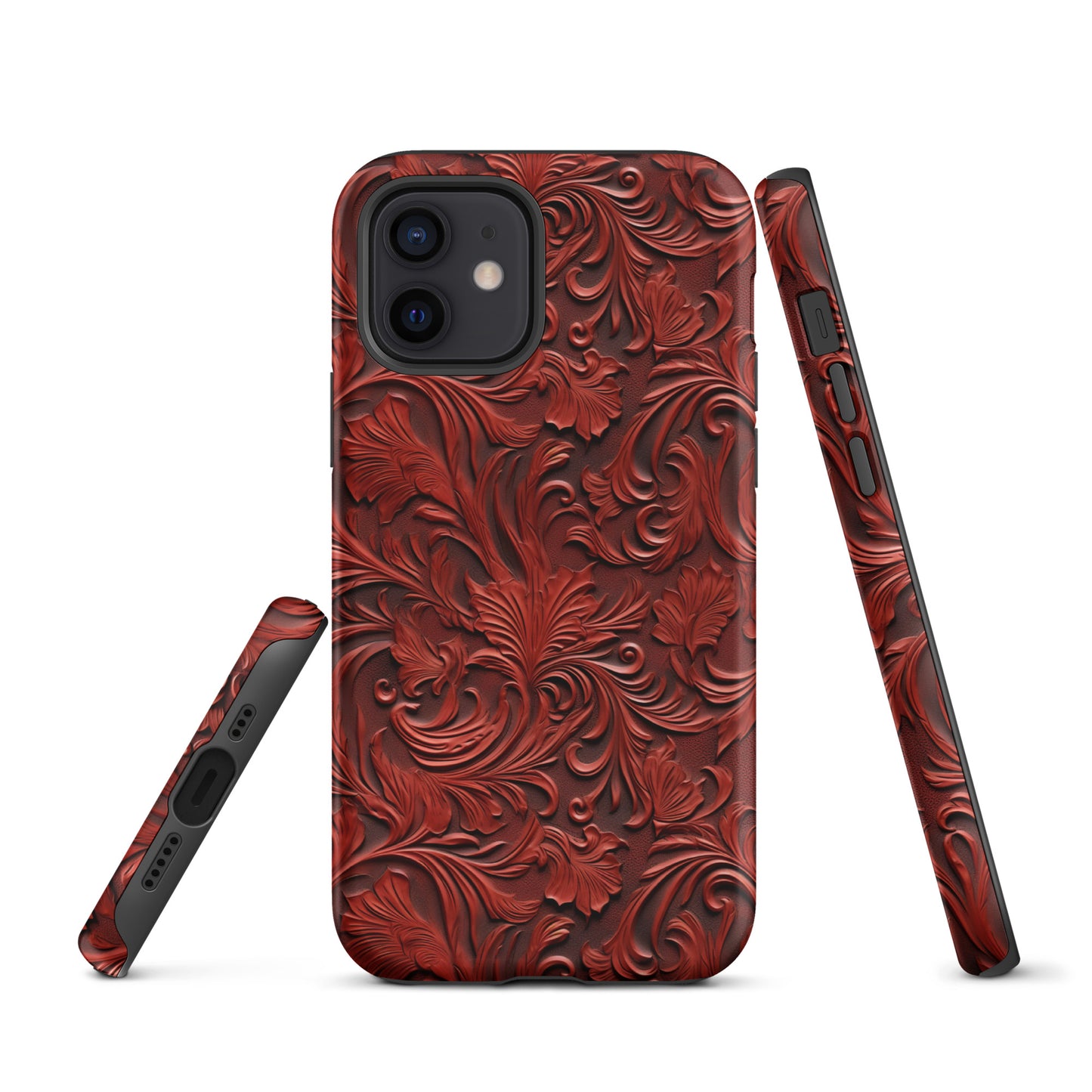 Western Tooled Leather Like Tough Case for iPhone® CedarHill Country Market