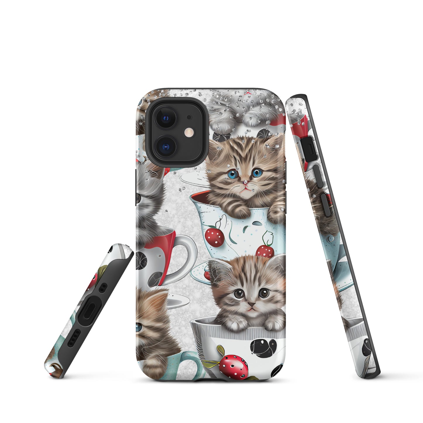 Kitty Cats and Strawberry Cups Tough Case for iPhone® CedarHill Country Market