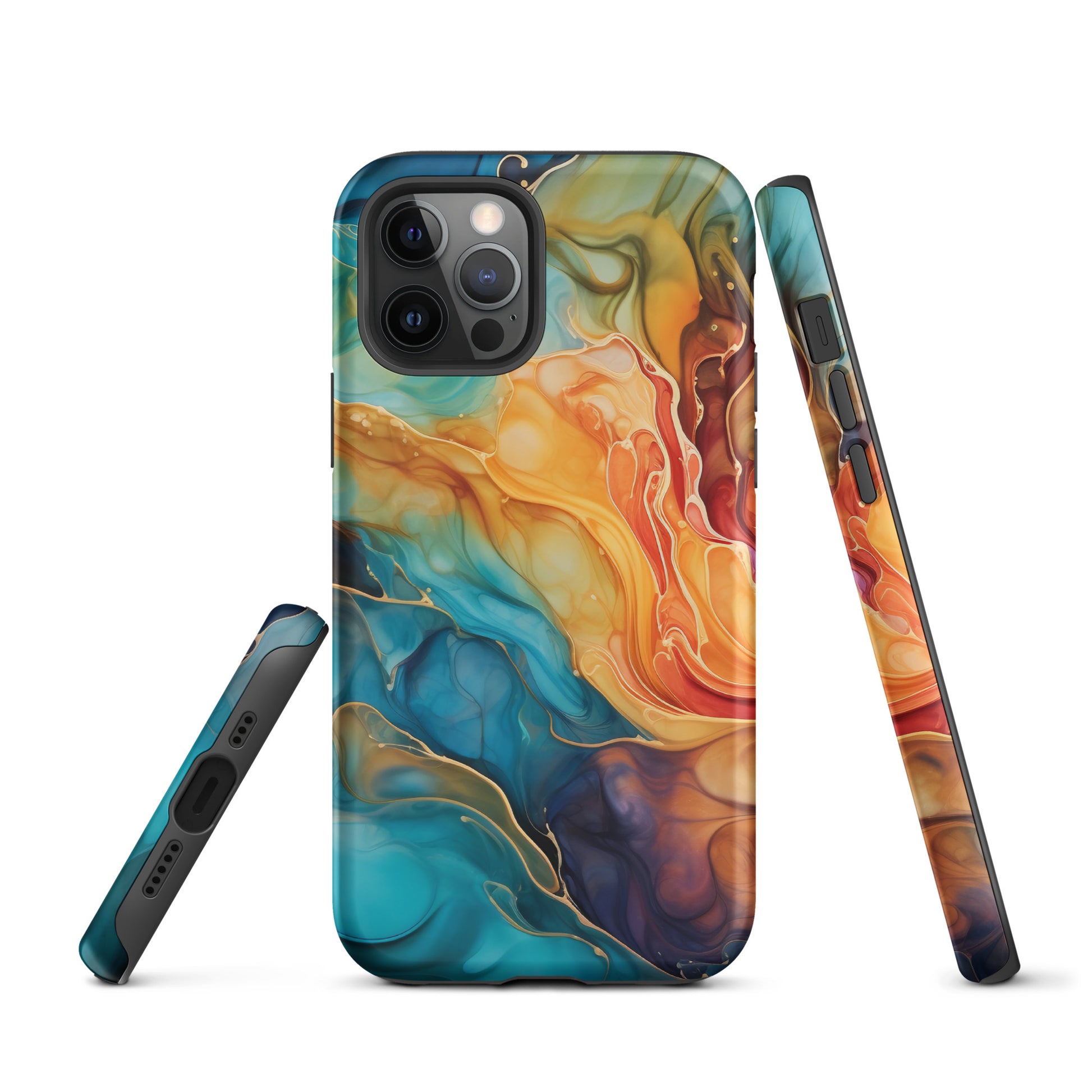 Turquoise Ink Explosion Tough Case for iPhone® CedarHill Country Market