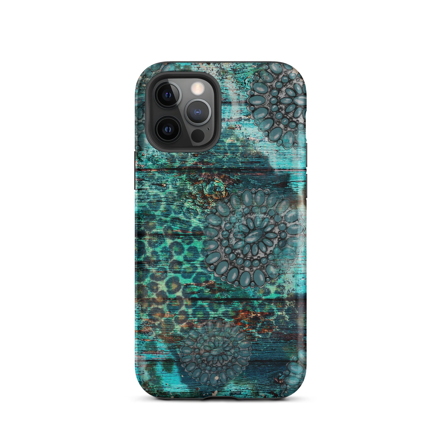 Conchos and Turquoise Western Themed Tough Case for iPhone® CedarHill Country Market